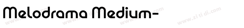 Melodrama Medium字体转换